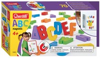 Quercetti lettere magnetiche maiuscole gioco educativo 48 pezzi
