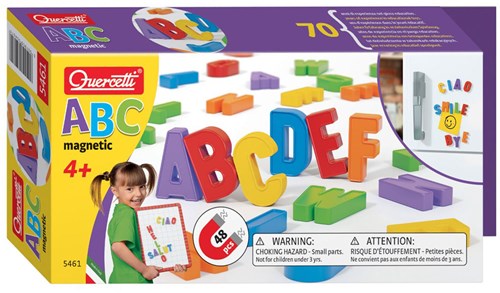 Quercetti lettere magnetiche maiuscole gioco educativo 48 pezzi