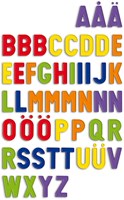 Quercetti lettere magnetiche maiuscole gioco educativo 48 pezzi-2