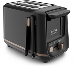 Tefal tostapane nero - 2 fessure - extra largo - 7 livelli di doratura
