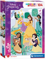 Clementoni puzzle Disney Princess Supercolor 104 pezzi cartone