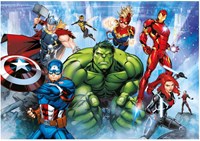 Clementoni puzzle Marvel Avengers 180 pezzi cartone colorato bambini-2