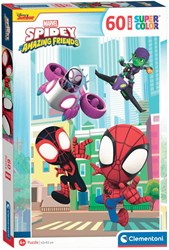Clementoni puzzle Marvel Spidey e i suoi amici 60 maxi pezzi cartone