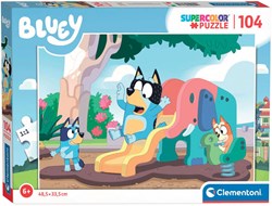 Clementoni Legpuzzel Bluey op de Glijbaan, 104st.