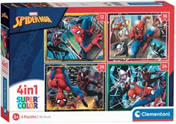 Clementoni puzzle Spiderman - 4 in 1 - puzzle bambini cartone