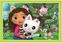 Clementoni puzzle Gabby's Dollhouse 4 in 1 puzzle in cartone per bambini-2