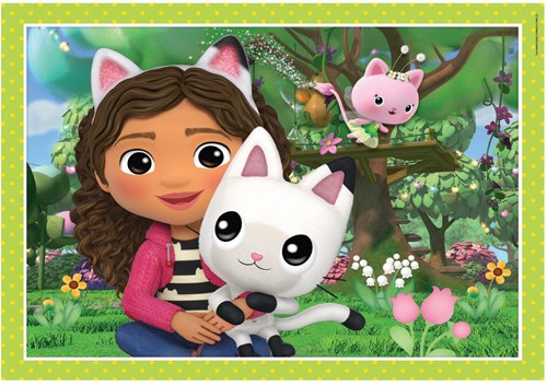 Clementoni puzzle Gabby's Dollhouse 4 in 1 puzzle in cartone per bambini-2