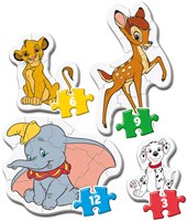 Clementoni puzzle amici animali cartone 3-6-9-12 pezzi Disney-2