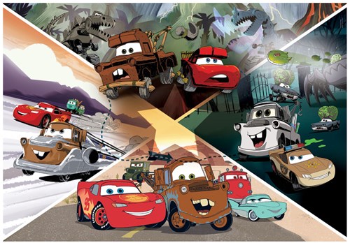 Clementoni puzzle - Disney Cars On The Road - 104 pezzi - Maxi puzzle in cartone per bambini-2