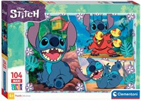 Clementoni puzzle - Disney Stitch - 104 pezzi - Puzzle bambini - Cartone animato