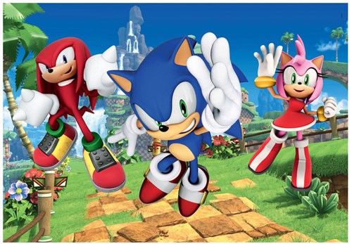 Clementoni puzzle - Sonic - 104 maxi pezzi - puzzle bambini cartone-2