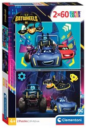 Clementoni puzzle - Batwheels - 2x60 pezzi - Cartone - Bambini