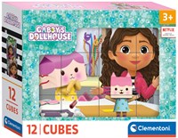 Clementoni puzzle a cubi Gabby's Dollhouse - 12 cubi - Puzzle cartone animato