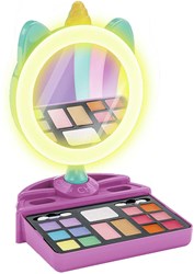 Clementoni Crazy Chic - Specchio trucco per bambini con luce e spazio portaoggetti