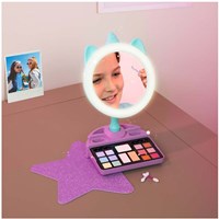 Clementoni Crazy Chic - Specchio trucco per bambini con luce e spazio portaoggetti-3