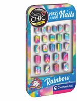 Clementoni unghie finte giocattolo arcobaleno - set creativo per bambini