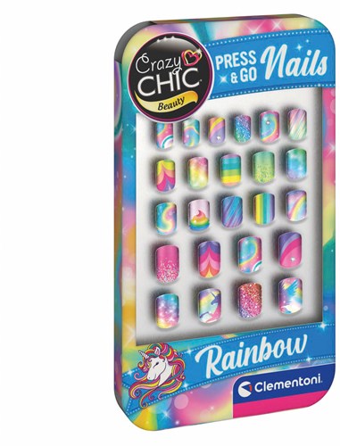 Clementoni unghie finte giocattolo arcobaleno - set creativo per bambini