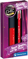 Clementoni giocattolo lipgloss e lipliner rosso ciliegia set trucco