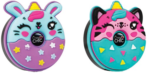 Clementoni Crazy Chic ombretto set trucco donut viola/blu per bambini