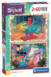 Clementoni puzzle Stitch - 2x60 pezzi - puzzle bambini cartone