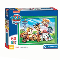 Clementoni puzzle PAW Patrol 60 pezzi - puzzle per bambini in cartone
