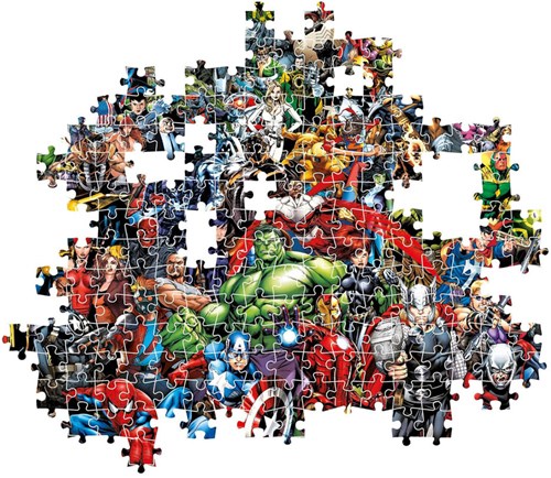 Clementoni puzzle Marvel 1000 pezzi - Impossible Avengers rompicapo-3