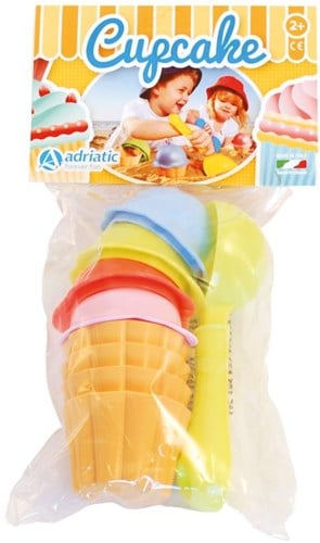 Stampi di sabbia per cupcake Adriatico con paletta 725