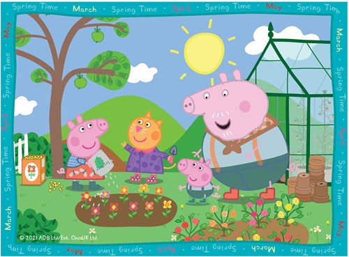 Ravensburger Peppa Pig puzzle - 4 stagioni puzzle bambini 4-in-1 cartone-2