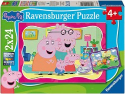 Ravensburger Peppa Pig puzzle - puzzle in cartone 2x24 pezzi