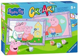 Ravensburger dipingere con i numeri famiglia Peppa Pig set creativo