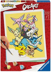 Ravensburger kit dipingere con i numeri - Quadro Pokemon 24x30cm