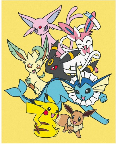 Ravensburger kit dipingere con i numeri - Quadro Pokemon 24x30cm-2