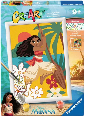 Ravensburger dipingi con i numeri - Set avventura CreArt Vaiana