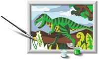 Ravensburger dipingere con i numeri dinosauro - Kit pittura CreArt bambini-3