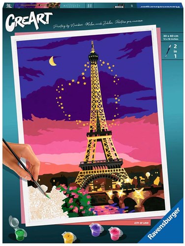 Ravensburger dipingi con i numeri City of Love kit pittura adulti