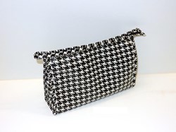 Beauty case nero-bianco bambini design plastica Pied de poule