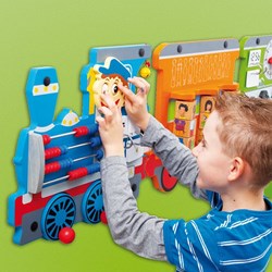 Beleduc gioco da parete treno Ella tempo giocattolo educativo orologio