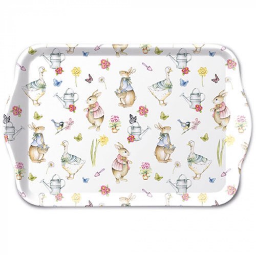 Ambiente vassoio melamina decorazione pasquale Easter garden 13x21cm