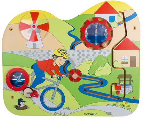 Beleduc gioco da parete Marble River elemento ludico educativo in legno-2