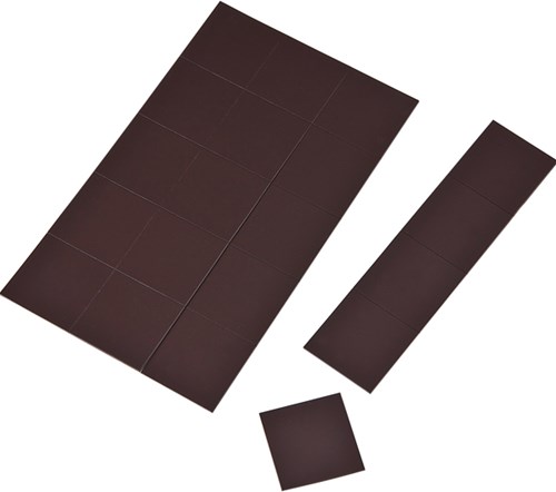 Eduplay pad magnetici autoadesivi - set di 60 pezzi in foglio magnetico