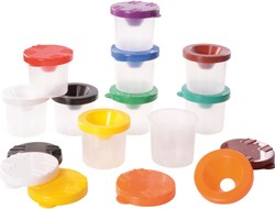 Eduplay set di bicchieri anti-goccia 10 pezzi - accessori pittura bambini