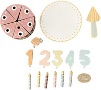 Atan torta di compleanno in legno giocattolo - gioco di ruolo e creatività-3