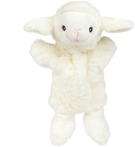 Toi-Toys marionetta a mano pecora in peluche - giocattolo morbido-2