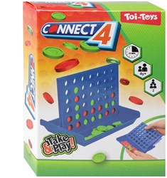 Toi-Toys gioco da viaggio Connect 4 gioco compatto per bambini