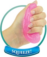 Toi-Toys conchiglia anti-stress rimbalzante putty glitter rosa giocattolo-3
