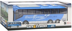 Toi-Toys autobus giocattolo blu frizione 32cm - Cars & Trucks bus