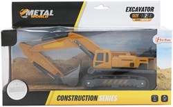 Toi-Toys veicolo da cantiere escavatore con cingoli 1:55 giocattolo in metallo
