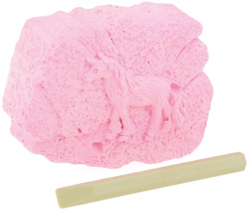 Toi-Toys set di scavo unicorno glow in the dark giocattolo rosa-2