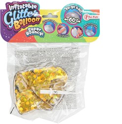 Toi-Toys palloncino glitter gonfiabile 60cm - giocattolo decorazione festa