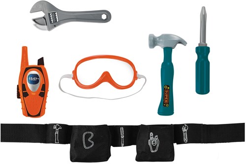 Toi-Toys cintura portautensili giocattolo con set Power Tools 6 pezzi-2